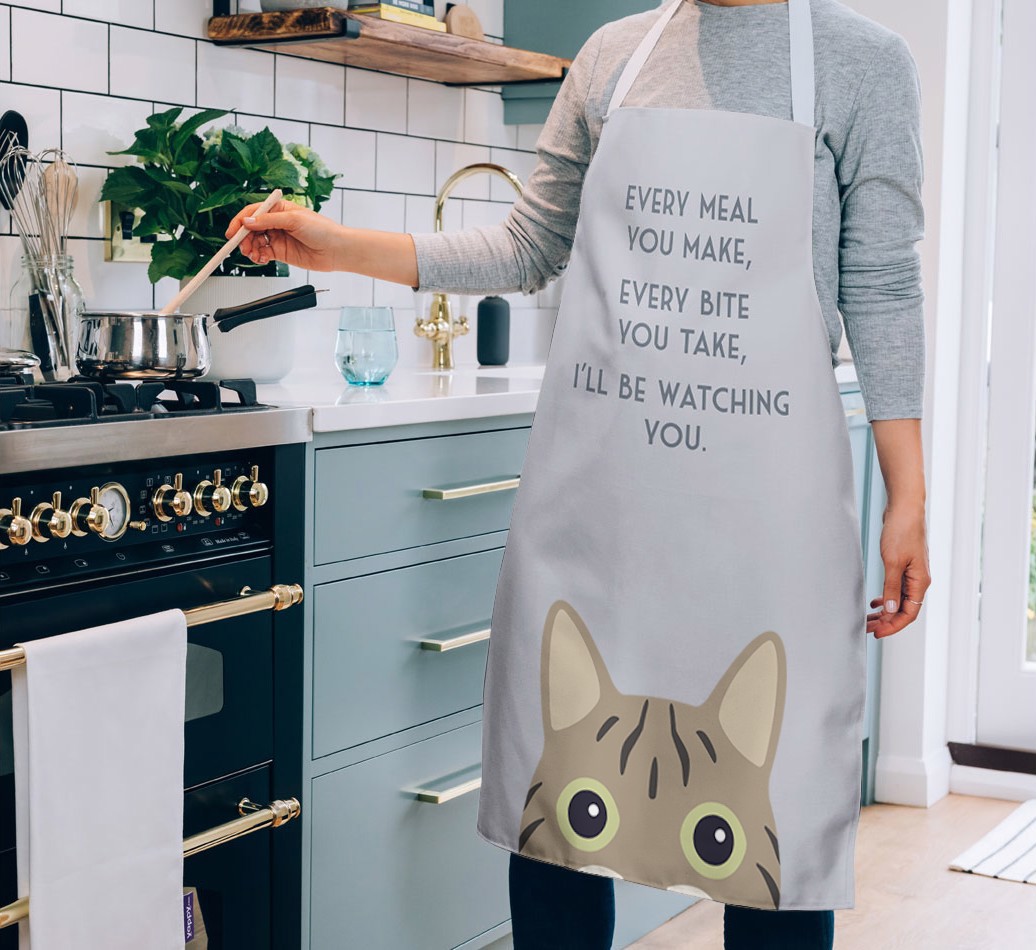 'I'll Be Watching You' - Personalised {breedFullName} Apron