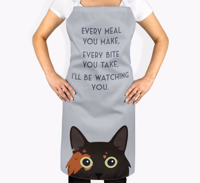 I'll Be Watching You: Personalized {breedShortName} Apron