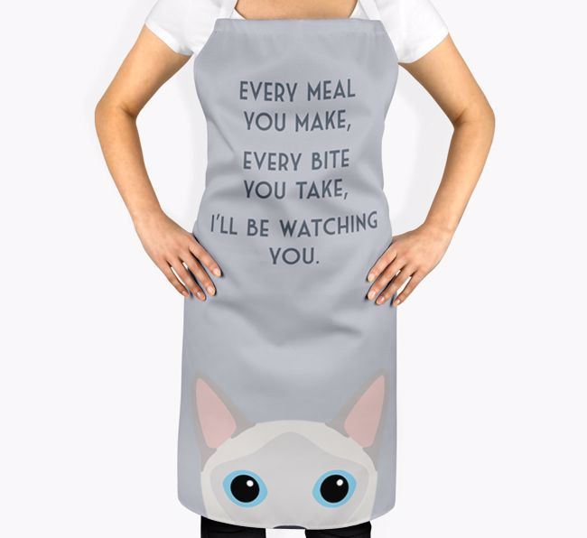 I'll Be Watching You: Personalised {breedShortName} Apron