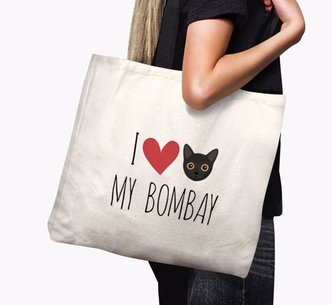 'I Love My {breedShortName}' - Personalised Canvas Bag