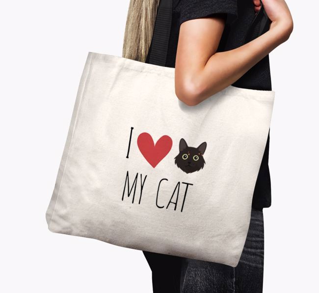 'I Love My {breedShortName}' - Personalised Canvas Bag