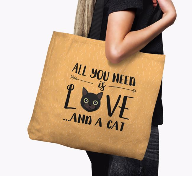 All You Need Is Love: Personalised Canvas Bag with {breedFullName} Icon