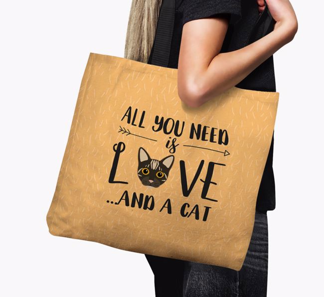 All You Need Is Love: Personalised Canvas Bag with {breedFullName} Icon