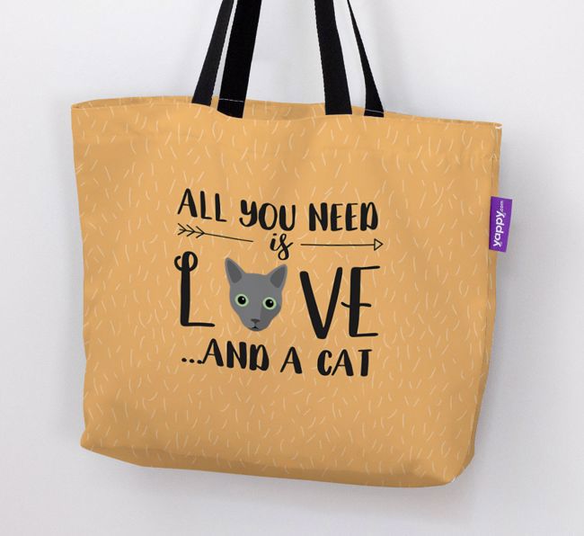 'All You Need Is Love...' - Personalised {breedFullName} Canvas Bag