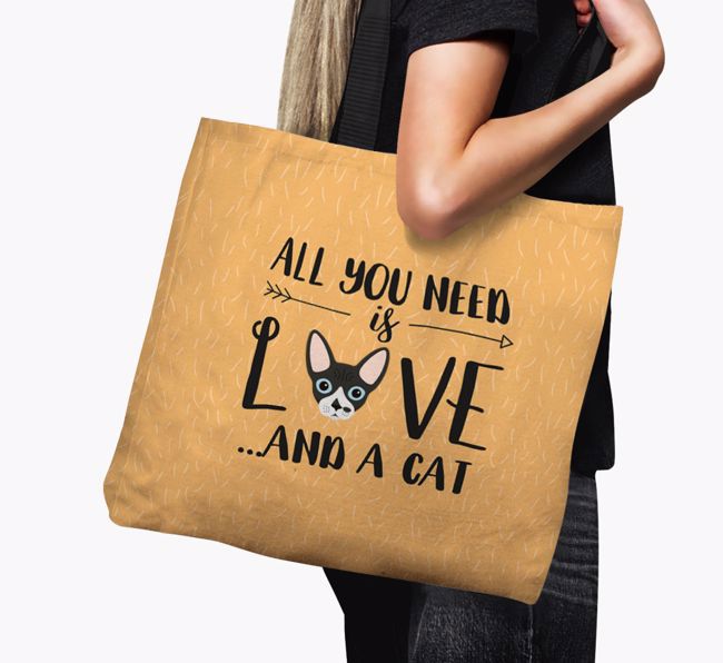 All You Need Is Love: Personalised Canvas Bag with {breedFullName} Icon