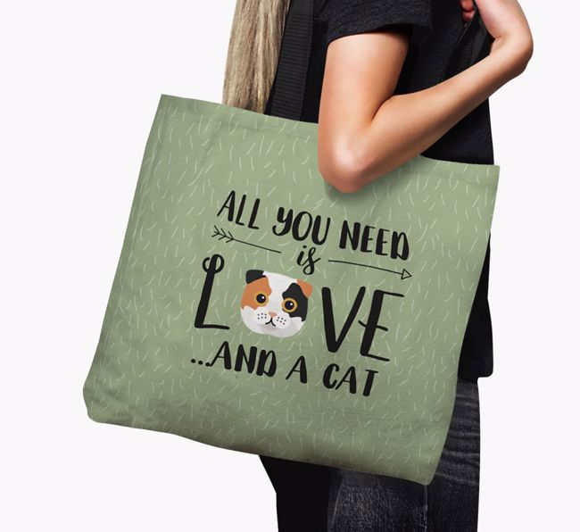 All You Need Is Love: Personalised Canvas Bag with {breedFullName} Icon