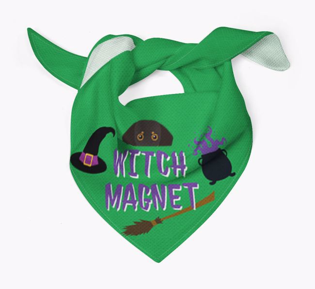'Witch Magnet' - Personalized {breedFullName} Bandana