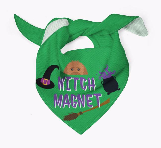 'Witch Magnet' - Personalised {breedFullName} Bandana