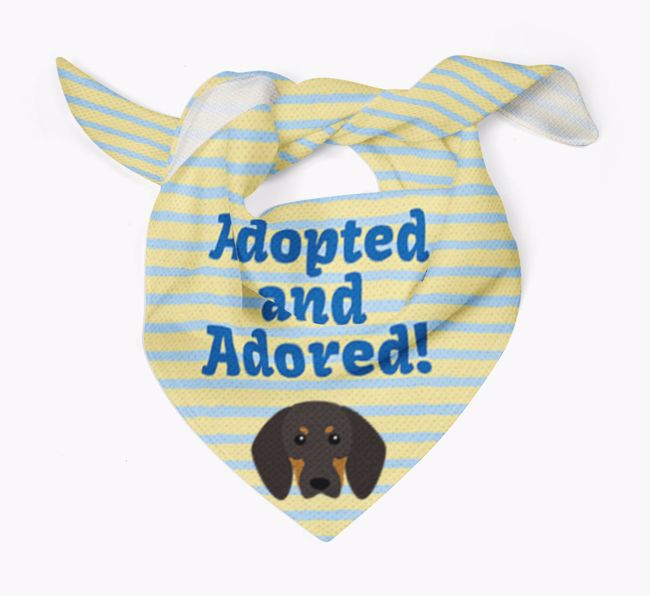 'Adopted and Adored' - Personalised {breedFullName} Bandana