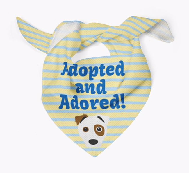 'Adopted and Adored' - Personalized {breedFullName} Bandana