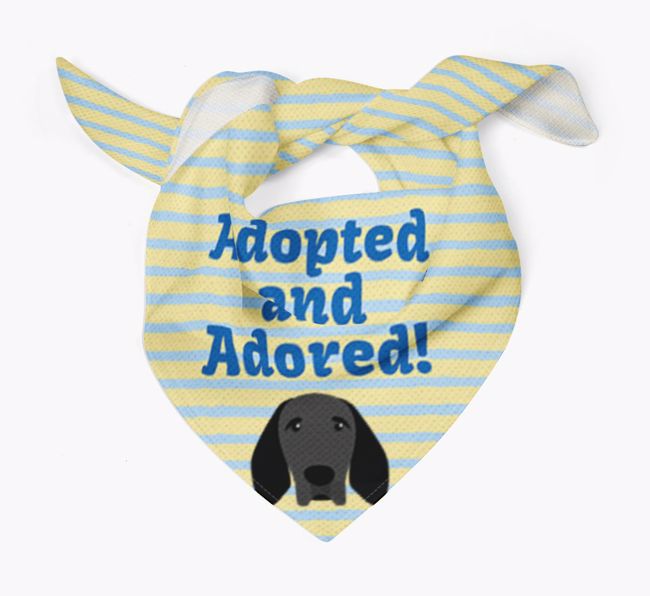 'Adopted and Adored' - Personalized {breedFullName} Bandana