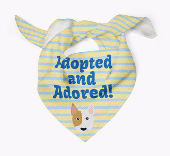 'Adopted and Adored' - Personalised {breedFullName} Bandana
