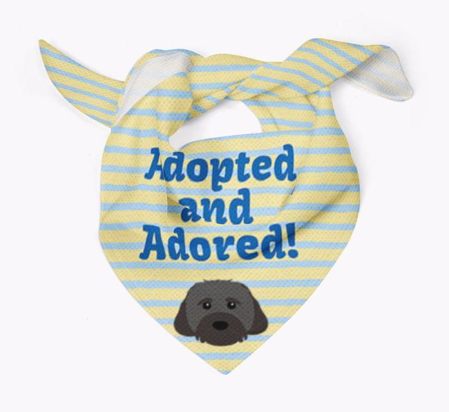 'Adopted and Adored' - Personalized {breedFullName} Bandana