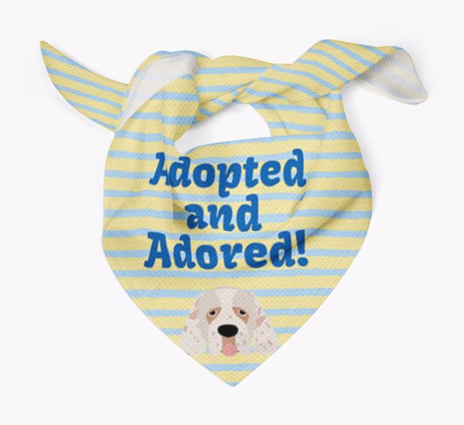 'Adopted and Adored' - Personalised {breedFullName} Bandana
