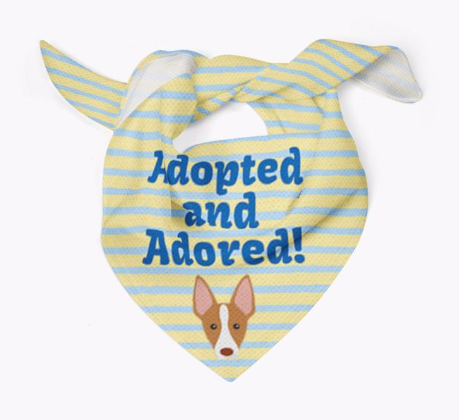 'Adopted and Adored' - Personalized {breedFullName} Bandana