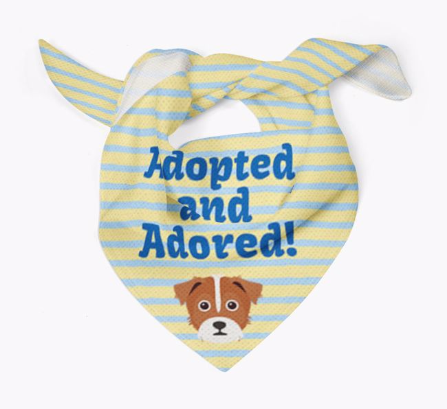 'Adopted and Adored' - Personalised {breedFullName} Bandana