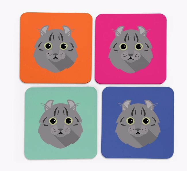 '{breedCommonName} Icon' - Personalised {breedFullName} Coasters (Set of 4)
