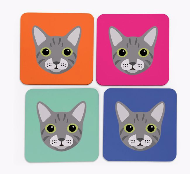 '{breedCommonName} Icon' - Personalised {breedFullName} Coasters (Set of 4)