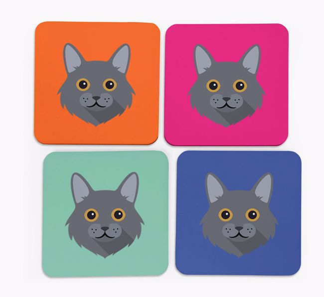 '{breedCommonName} Icon' - Personalised {breedFullName} Coasters (Set of 4)