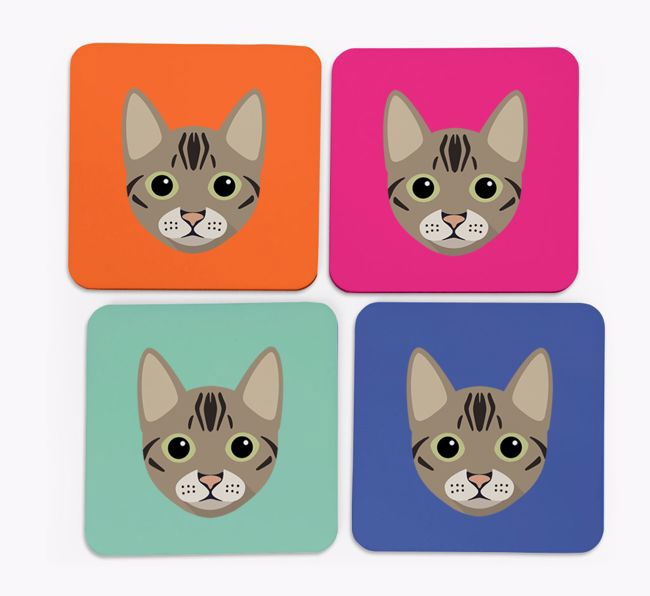 '{breedCommonName} Icon' - Personalised {breedFullName} Coasters (Set of 4)