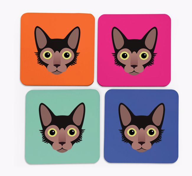 '{breedCommonName} Icon' - Personalised {breedFullName} Coasters (Set of 4)