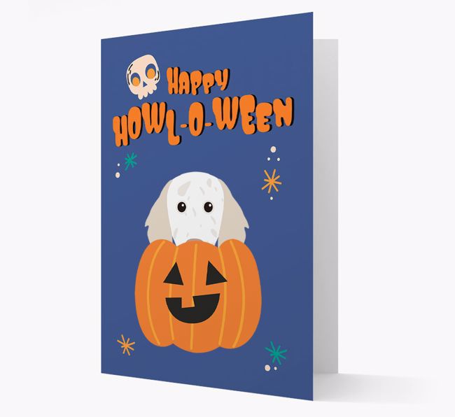 'Happy Halloween' - Card with {breedFullName} Icon