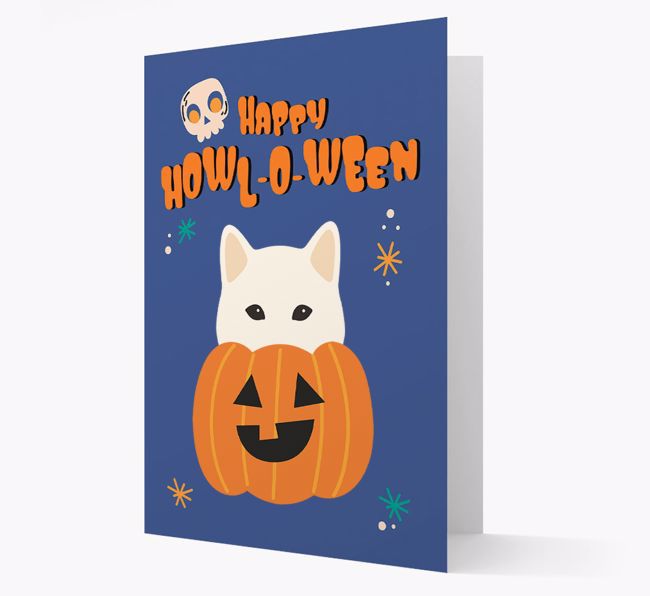 'Happy Halloween' - Card with {breedFullName} Icon