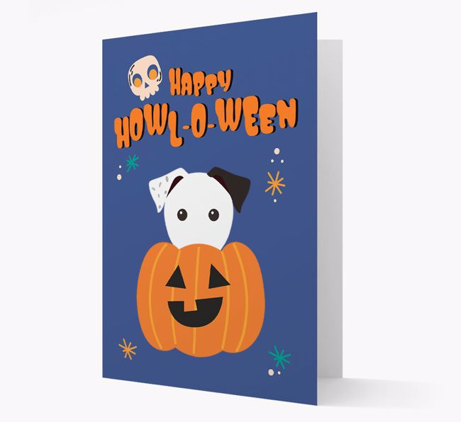 'Happy Halloween' - Card with {breedFullName} Icon