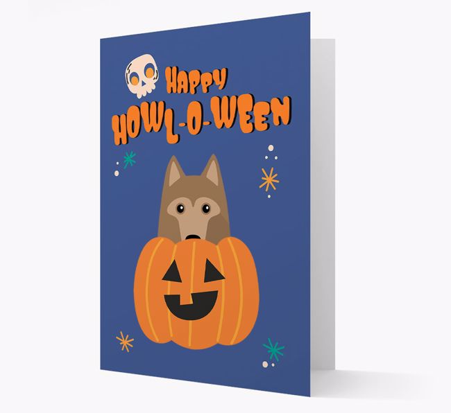 'Happy Halloween' - Card with {breedFullName} Icon