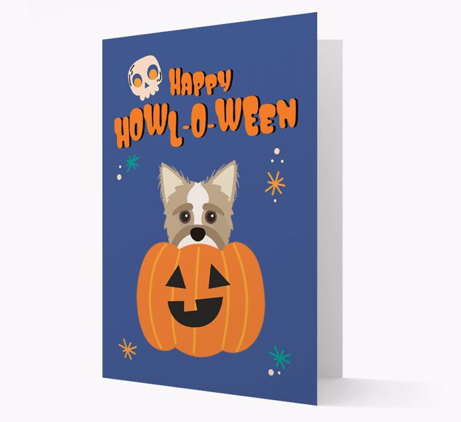 'Happy Halloween' - Card with {breedFullName} Icon