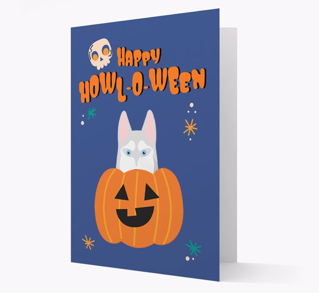 'Happy Halloween' - Card with {breedFullName} Icon