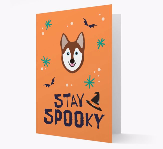 'Stay Spooky' - Personalised Card with {breedFullName} Icon