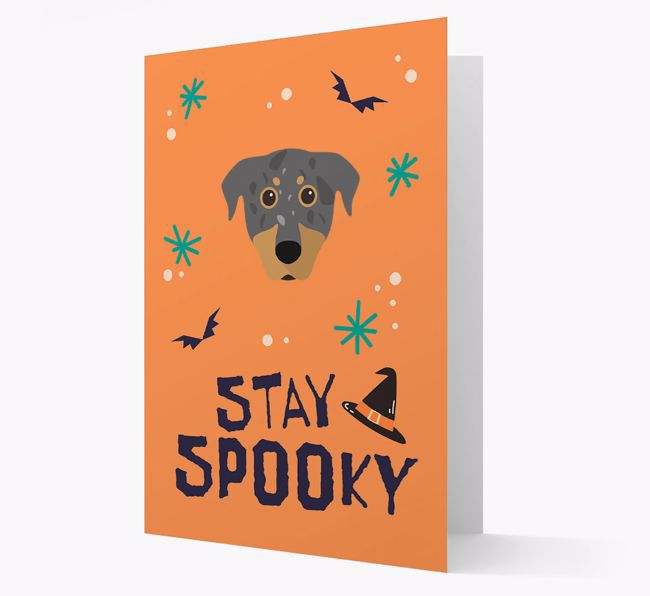 'Stay Spooky' - Personalized Card with {breedFullName} Icon