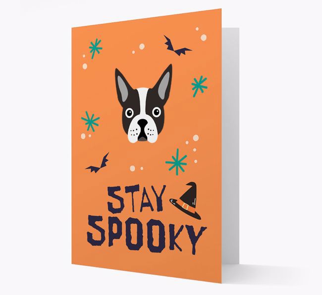 'Stay Spooky' - Personalized Card with {breedFullName} Icon