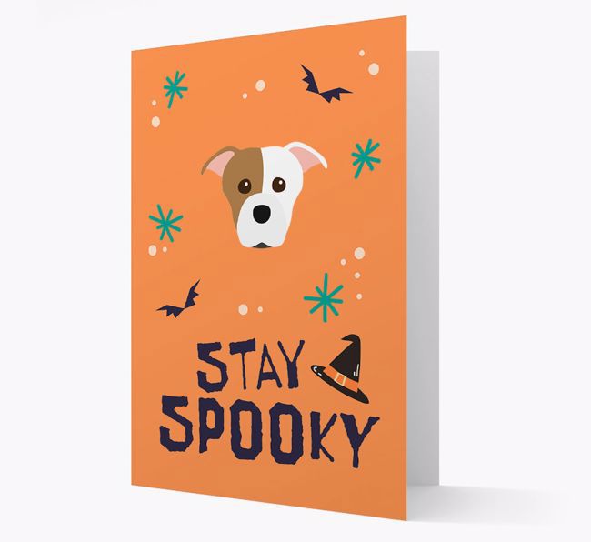 'Stay Spooky' - Personalized Card with {breedFullName} Icon