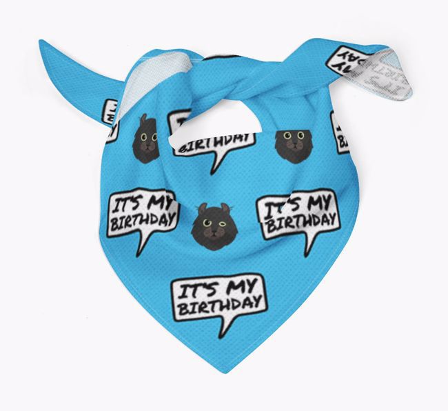 'It's My Birthday' - Personalised {breedFullName} Bandana 