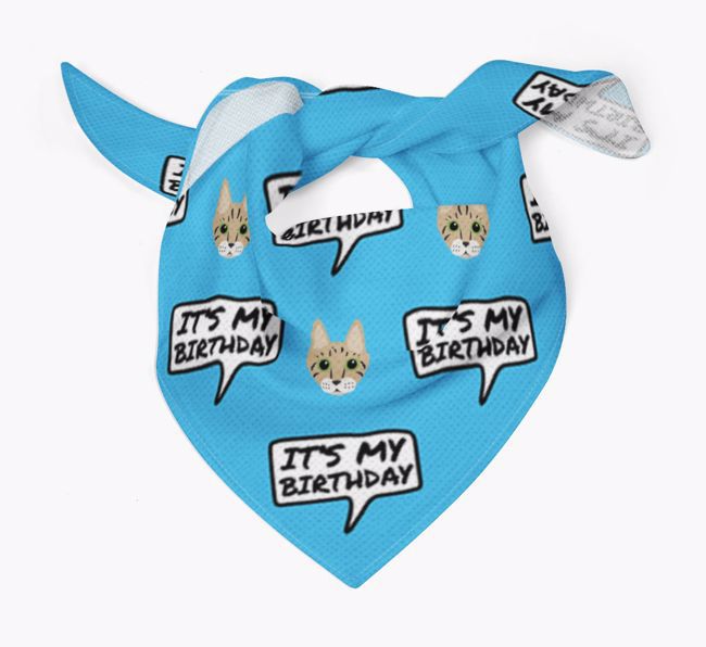 'It's My Birthday' - Personalised {breedFullName} Bandana 