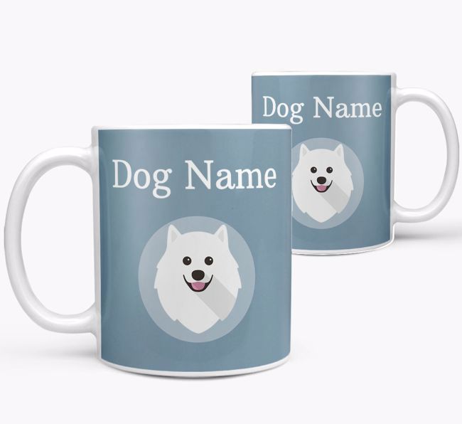 Personalised Samoyed Mug, Dog Lover Gift Mug Name Mug Dog Mug, Coaster