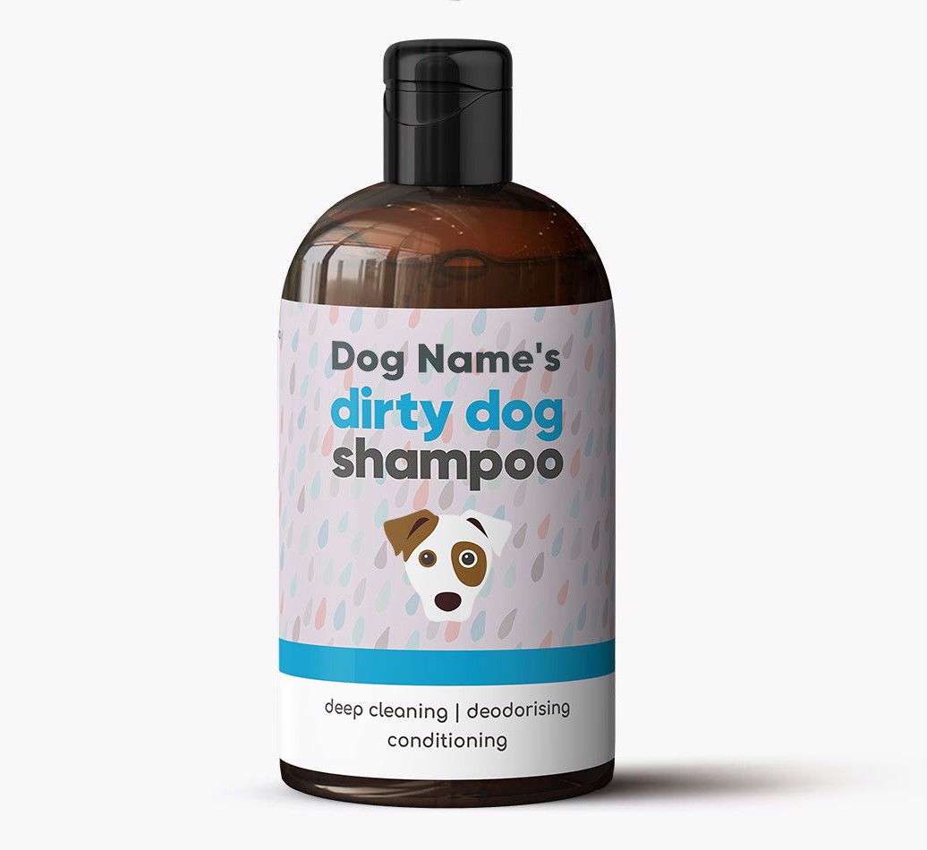 'Dirty Dog' - Personalised {breedFullName} Shampoo - Full bottle
