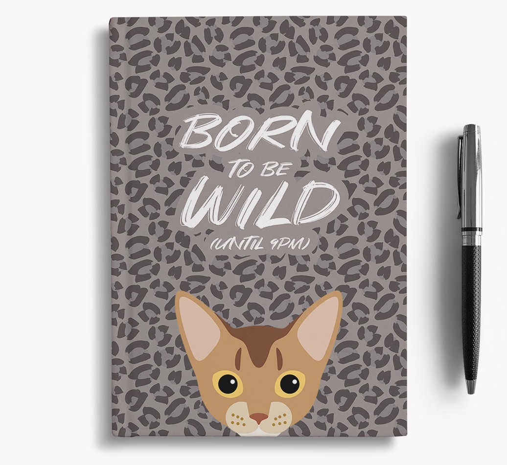 'Born to be Wild' Notebook with {breedCommonName} Icon