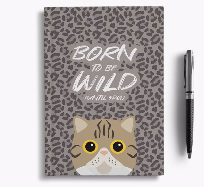 'Born To Be Wild' - Personalized {breedCommonName} Notebook