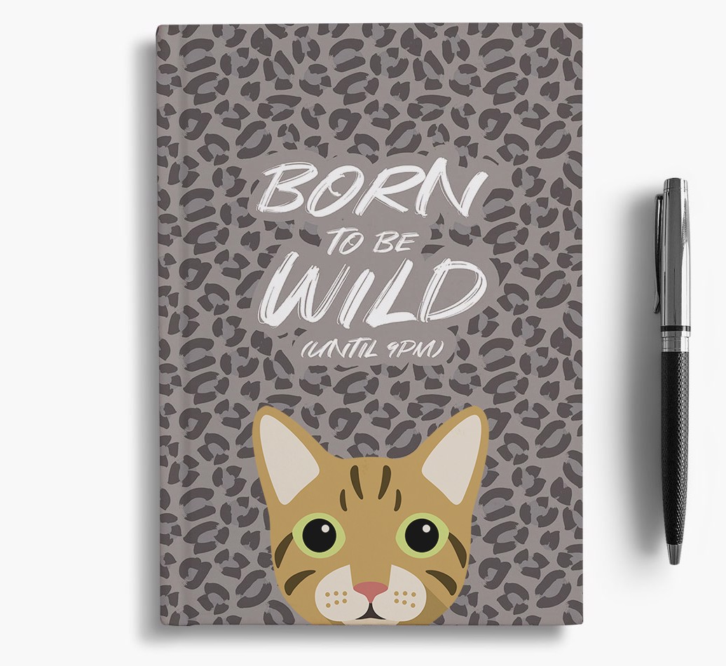 'Born to Be Wild' Personalised {breedFullName} Notebook