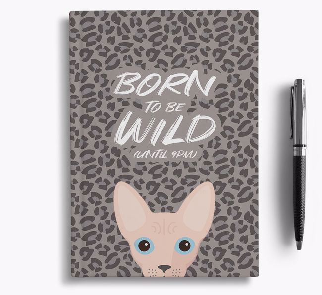 'Born To Be Wild' - Personalized {breedCommonName} Notebook