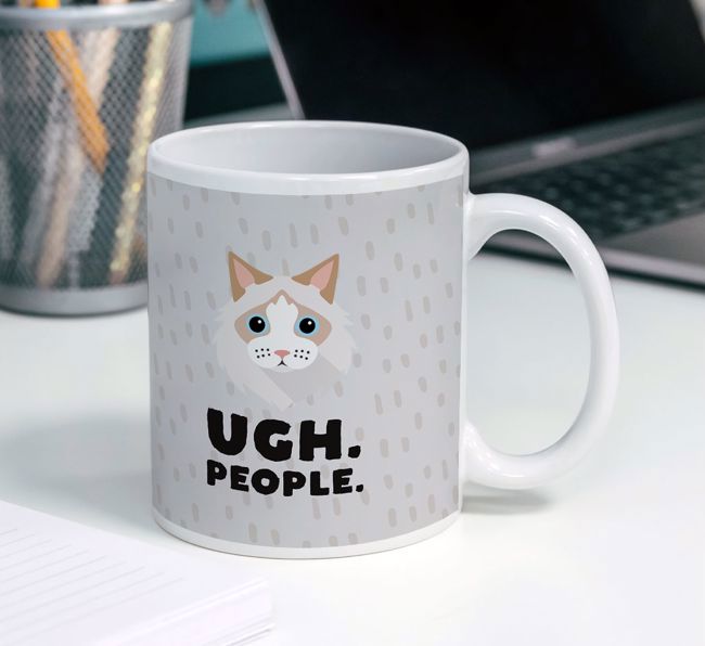 'Ugh, People' - Personalised {breedCommonName} Mug