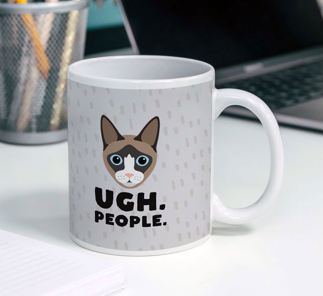 'Ugh, People' - Personalised {breedCommonName} Mug