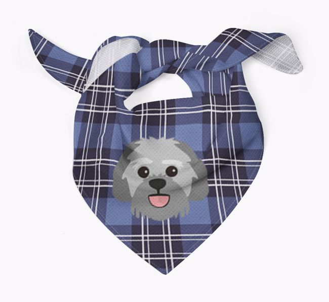 Scottish Tartan Pattern - Personalised {breedFullName} Bandana