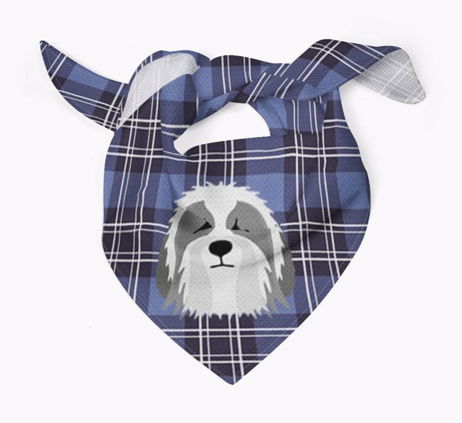 Scottish Tartan Pattern - Personalised {breedFullName} Bandana