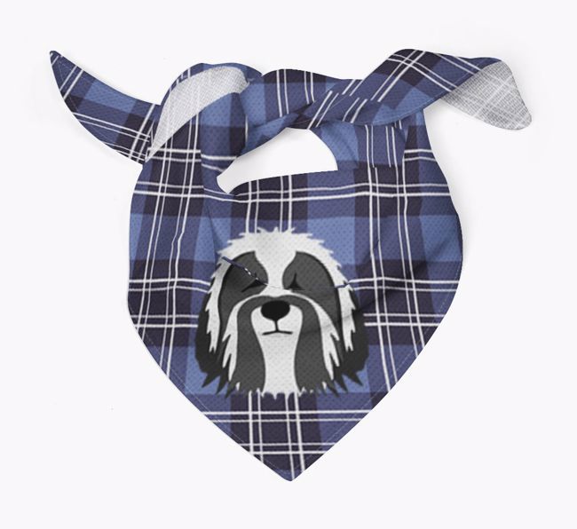 Scottish Tartan Pattern - Personalised {breedFullName} Bandana