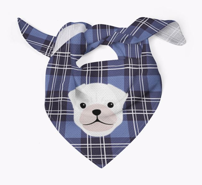 Scottish Tartan Pattern - Personalised {breedFullName} Bandana