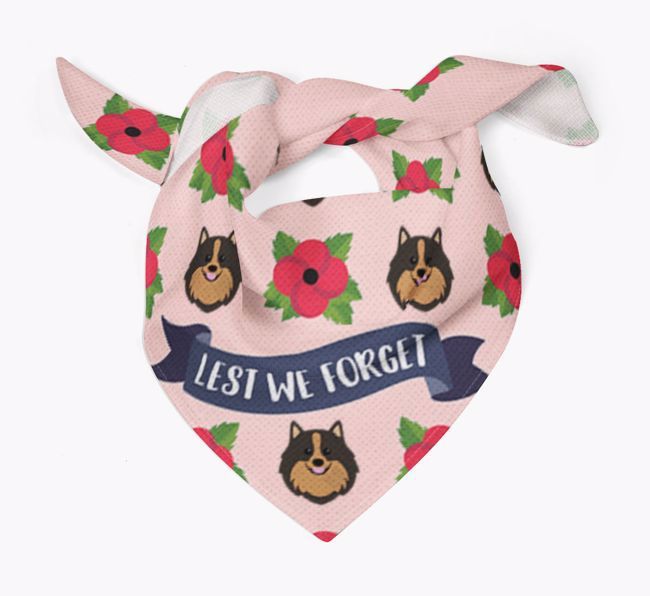 'Lest We Forget' - Personalised {breedFullName} Remembrance Day Banana 